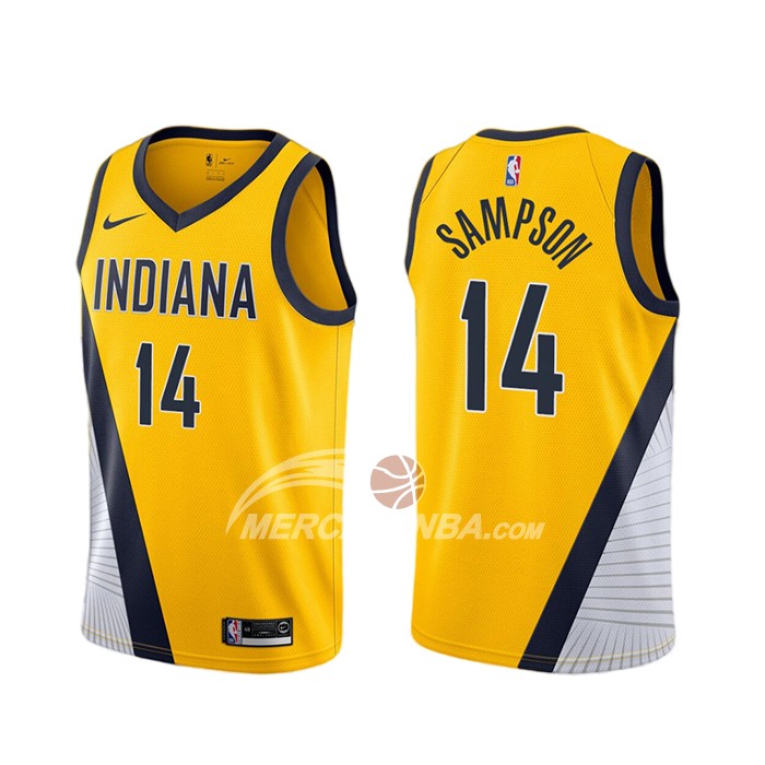 Maglia Indiana Pacers Jakarr Sampson Statement 2019-20 Giallo